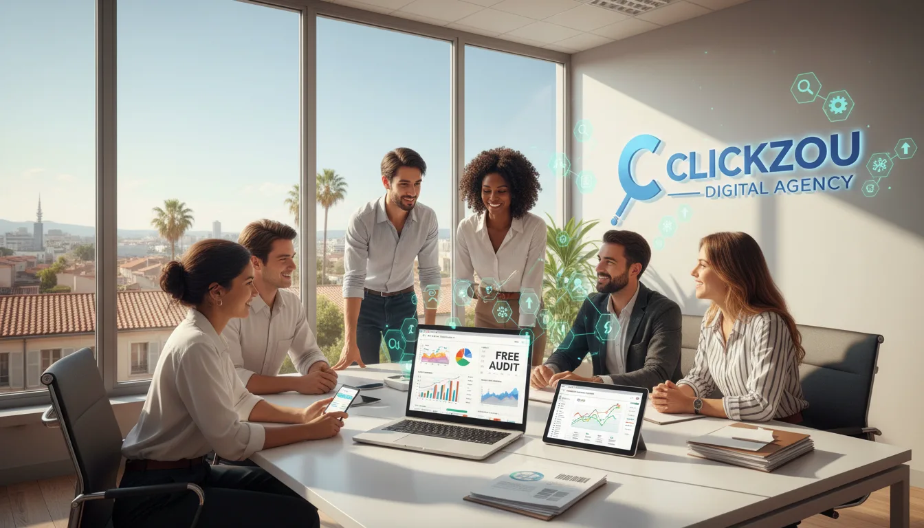 agence digitale à montpellier clickzou propose un audit seo gratuit et des solutions personnalisées pour améliorer votre visibilité en ligne et booster votre trafic.